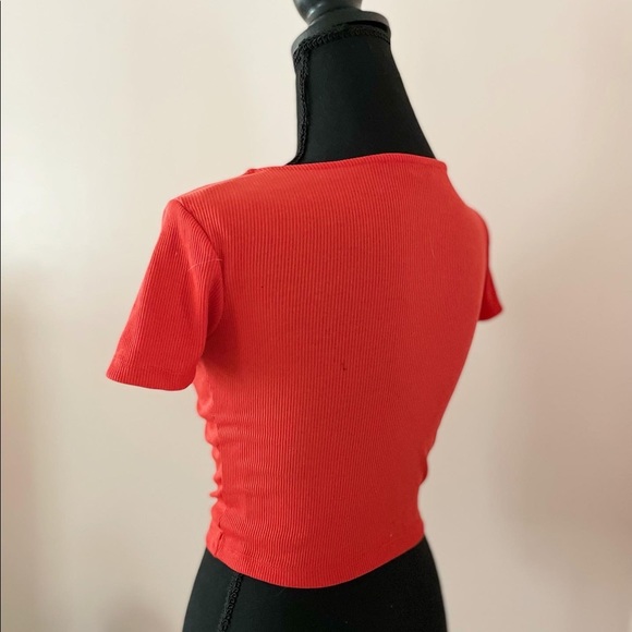 Red orange crop top - Picture 3 of 3